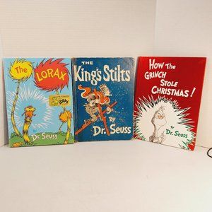 Vtg Dr. Seuss Large Hardcover Books Lot of 3
